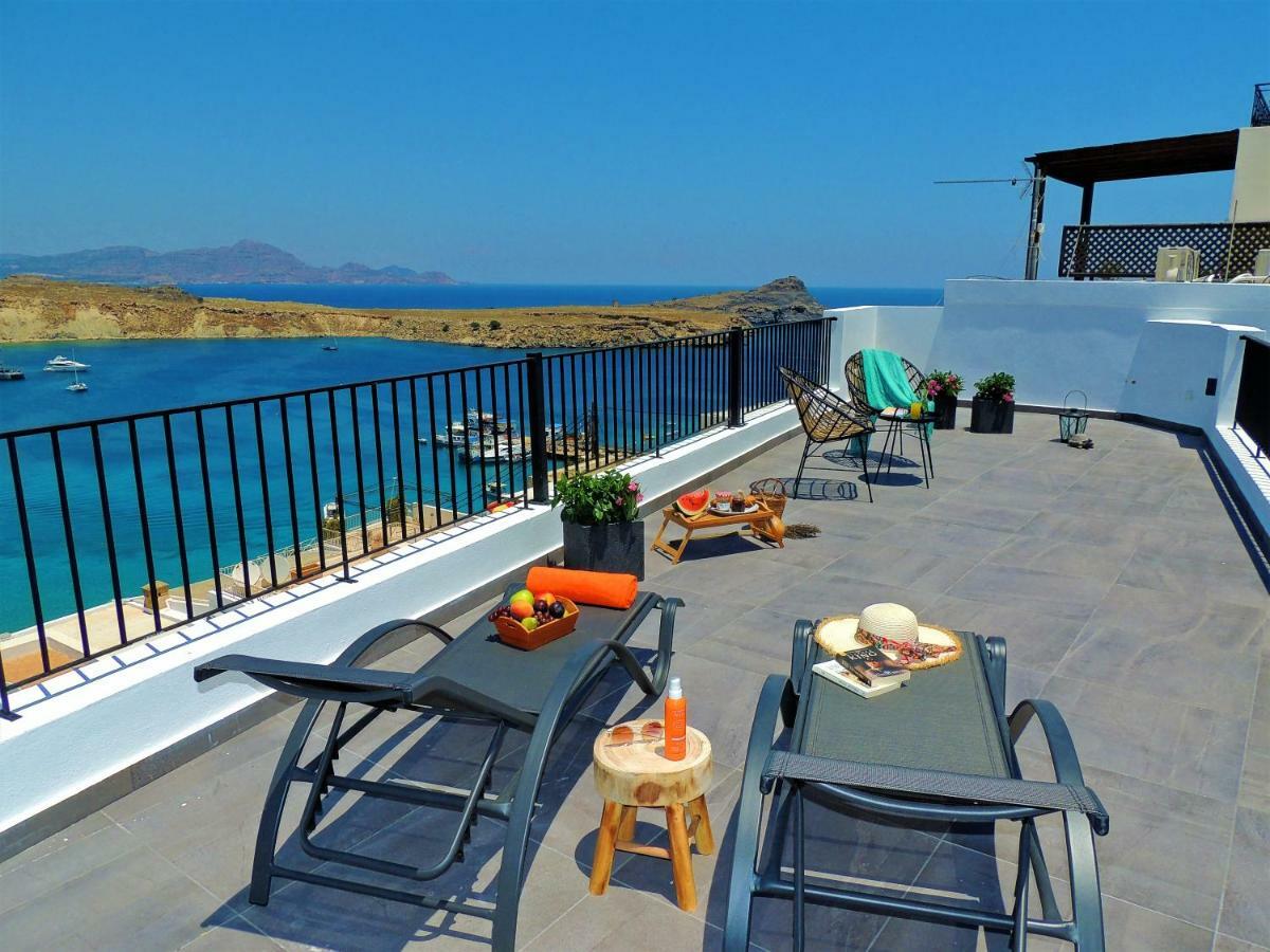 Lindos Aktaia Villa Ngoại thất bức ảnh